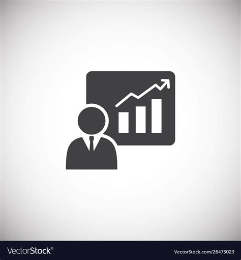 Business person icon on background for graphic Vector Image