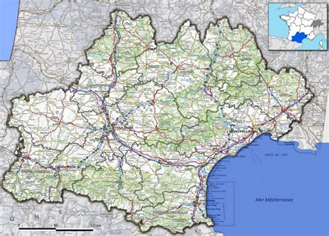 Occitanie road map