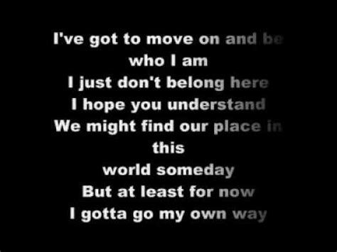 √ダウンロード i've gotta go my own way lyrics 962321-I gotta go my own way lyrics youtube