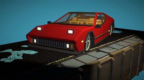 Pixel art car - 3D model by Nik Kozzlove (@nik_kozzlove) [e2e8844] - Sketchfab