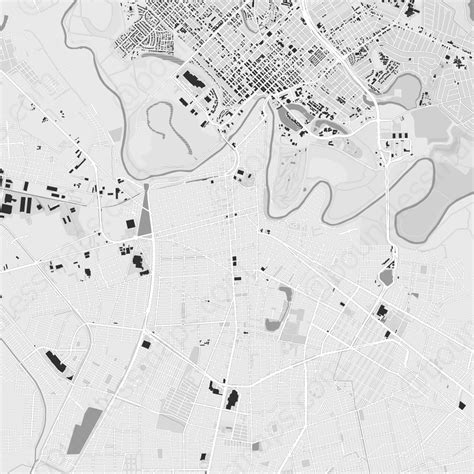 Brownsville - Figure-ground Vector Map | Boundless Maps