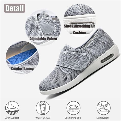 Men's Diabetic Air Cushion Slip-On Walking Shoes - Orthopedic Support ...