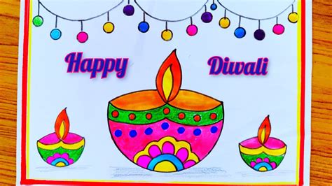 Diwali drawing/dipawali drawing easy/diwali Poster drawing/diwali ...