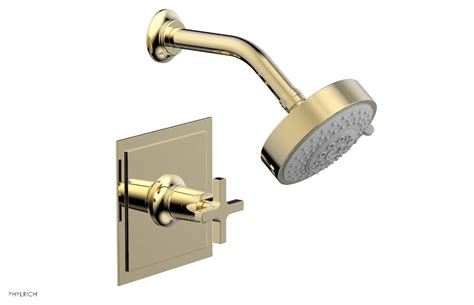 HEX MODERN Pressure Balance Shower Set - Cross Handle 501-21 - Phylrich ...