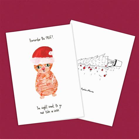 Funny Cat Christmas Card By Piki Dear | notonthehighstreet.com