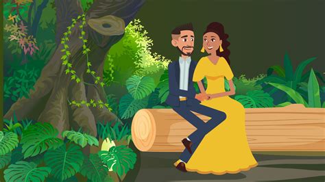 Animated couple's love story is a wedding highlight — Studio Riz