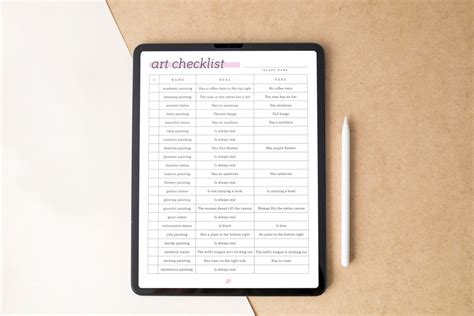 Minimalist ACNH Art Checklist Guide to Fakes Modern Printable Animal Crossing New Horizons ...