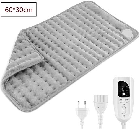 Heating pad with automatic switch-off function 60 * 30 cm with 6 temperature levels and time ...