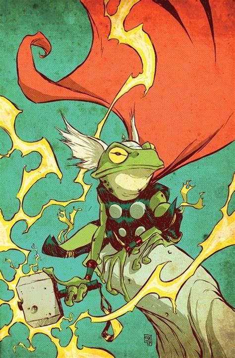 Thor Frog | Comic art, Skottie young, Young art