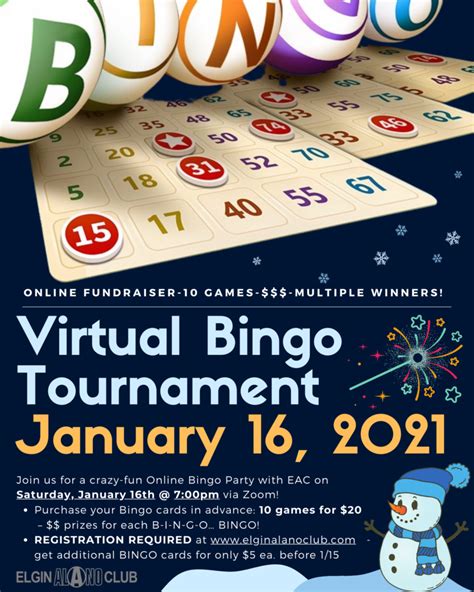 Virtual Bingo Fundraiser - 10 Games 1.16 - Elgin Alano Club