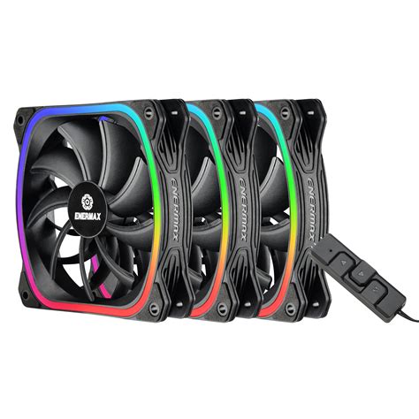 SquA RGB 120mm PWM Fan- 3 Fan Pack - Products - ENERMAX Technology Corporation