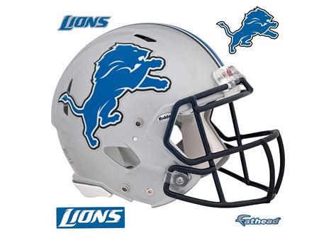 Detroit Lions Helmet Wall Decal | Shop Fathead® for Detroit Lions Decor