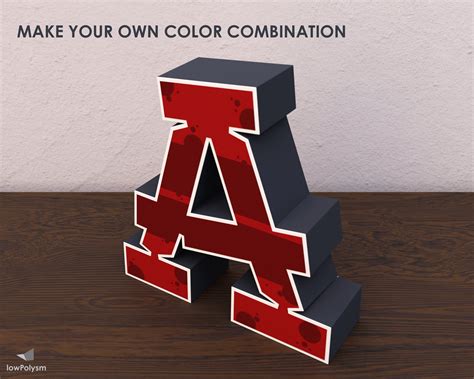 Graffiti 3d Letter A Template Printable Letter Papercraft 3d - Etsy