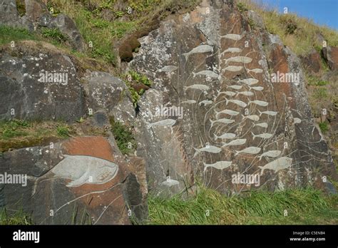 stone sculptures, Stone and Man project, Qaqortoq, Greenland (Danish ...