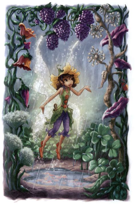 Disney Fairies- Lily and her flower garden in the rain Tinkerbell Movies, Tinkerbell And Friends ...