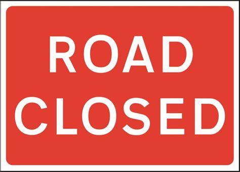 Road Closed Sign - Stocksigns Construction - Temporary Signs