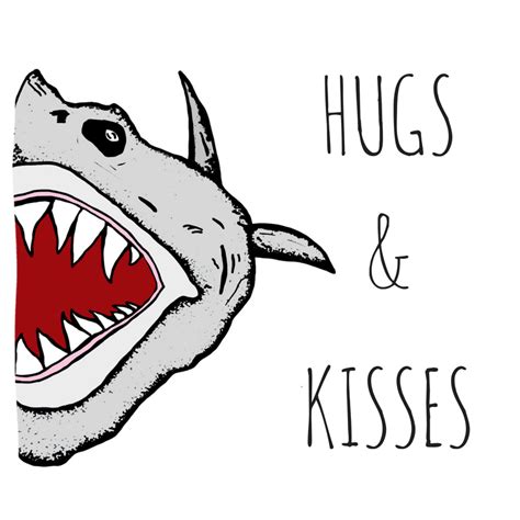 Shark Pun Card - Hand drawn image printed to card stock. Card measures ...