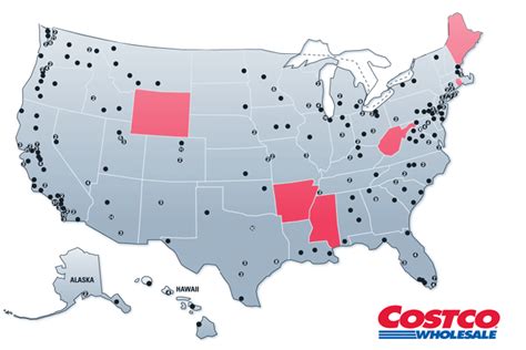 Costco Locations Usa Map - Map Of Rose Bowl