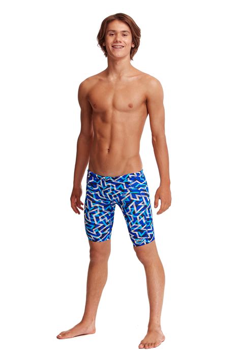 Funky Trunks Boys Ticker Tape Training Jammers | Dolphin Swimware