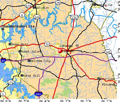 Lebanon, Tennessee (TN 37090) profile: population, maps, real estate ...