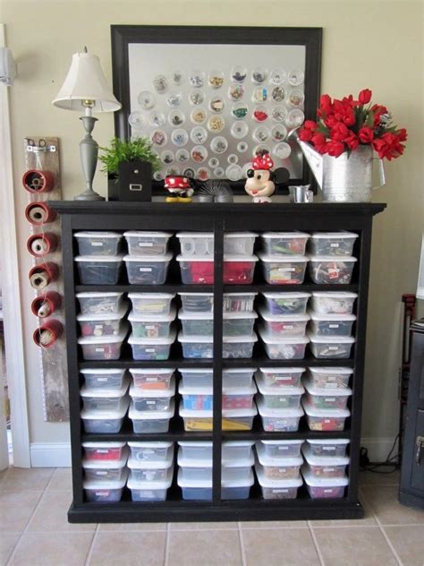 40 Creative Sewing Room Storage Ideas - DecoRewarding | Craft room organization, Room ...