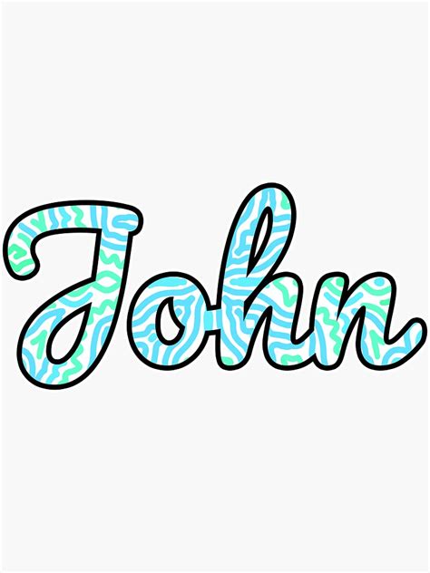 "John Handwritten Name" Sticker for Sale by inknames | Redbubble