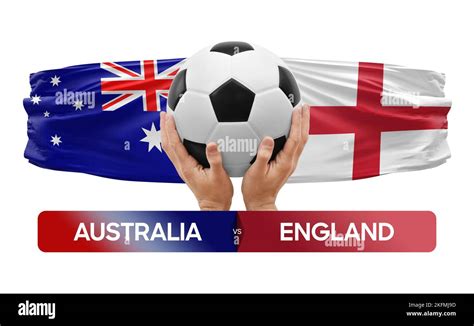 Australia vs England national teams soccer football match competition ...