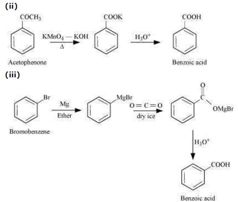 Show how each of the following compounds can be converted to benzoic ...