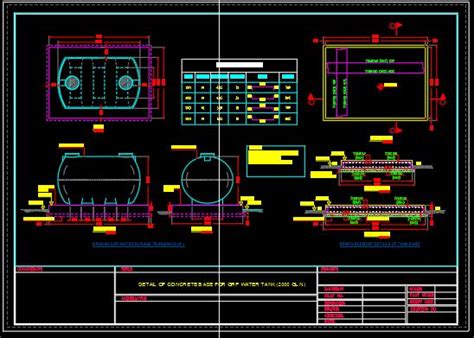 GRP WATER TANK BASE DETAIL • Designs CAD