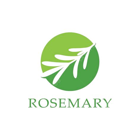 Rosemary Leaf Vector Logo Illustration Template Leaf Aroma Logo Vector, Leaf, Aroma, Logo PNG ...