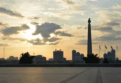 juche-tower-sunrise-pyongyang | Uri Tours