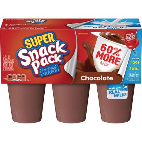 Super Snack Pack Chocolate Pudding Cups, 6 Count - Walmart.com ...