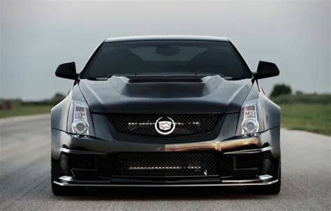 Wallpaper Cadillac, Black, Logo, Cadillac, Lights, CTS-V, Hennessey, The front images for ...