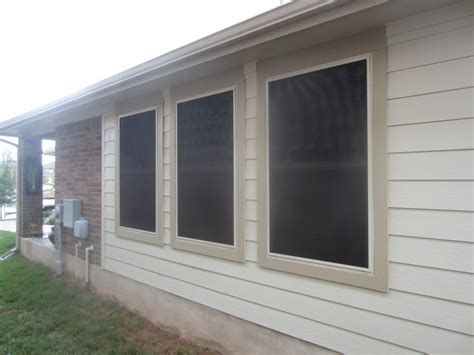 Vinyl window solar screens installation - Solar Screens by Josh, Austin, TX