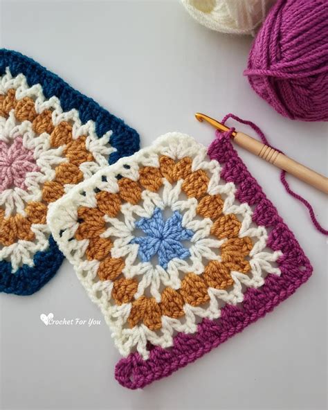 Solstice Crochet Granny Square Free Pattern - Loss Art