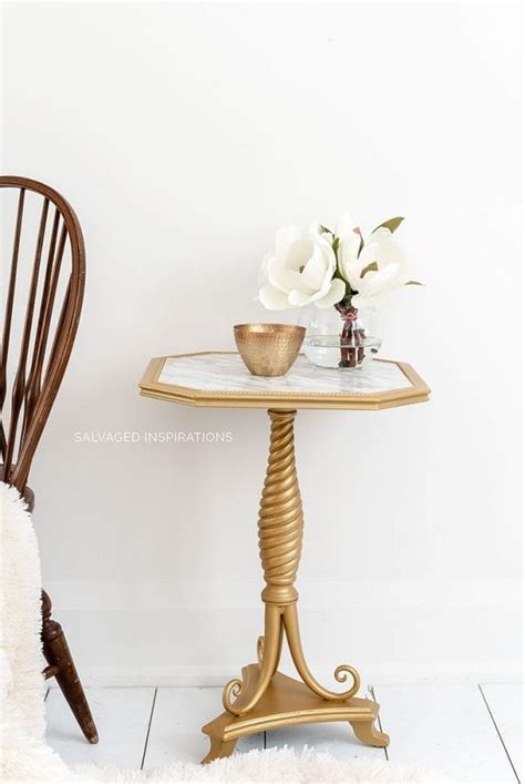 DIY Marble Table | DIY Makeover! - Salvaged Inspirations