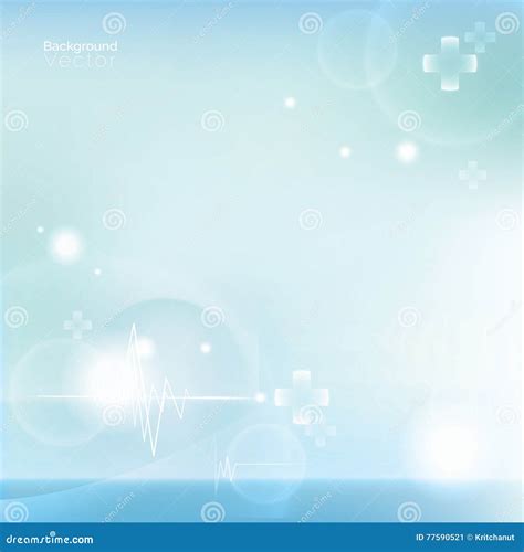 Light Blue Medical Abstract Background Stock Vector - Illustration of sign, science: 77590521