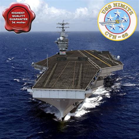 3d nimitz carrier modelled