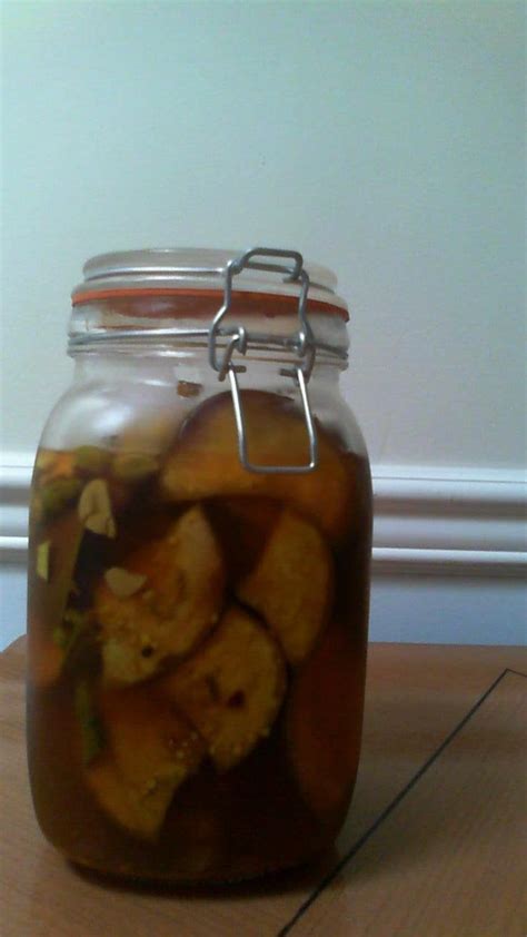 A different kind of pickled eggplant : Canning