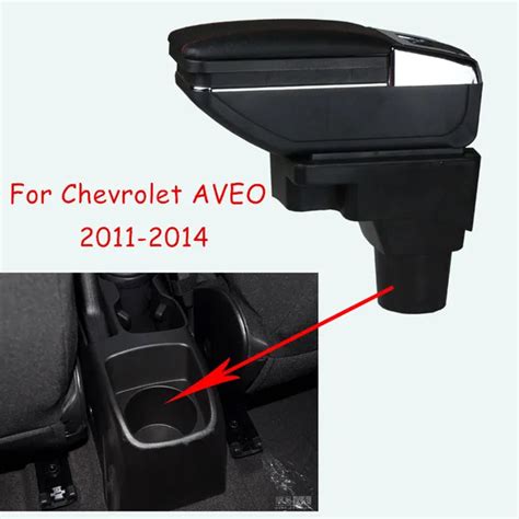 ROTATABLE Car Console Box For Chevrolet AVEO 2011 2014,Car Armrest ...