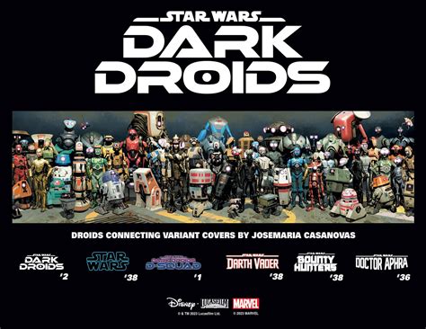 Josemaria Casanovas' Connecting 'Dark Droids' Variant Covers Assemble the Scourge's Army of ...