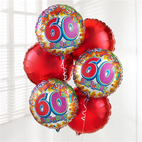 60th Birthday Balloon Bouquet - Sweeneys Florist