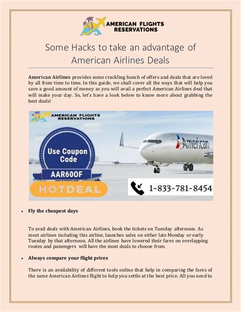 Some Hacks to Take an Advantage of American Airlines Deals