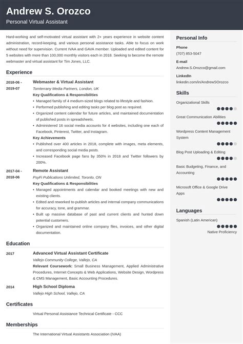 Business Plan Template For Virtual Assistant