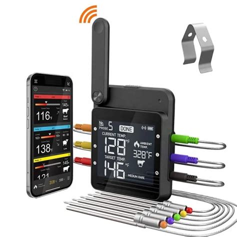 Wireless WiFi Thermometer Meat Probe Rechargeable Battery – BarrelPro