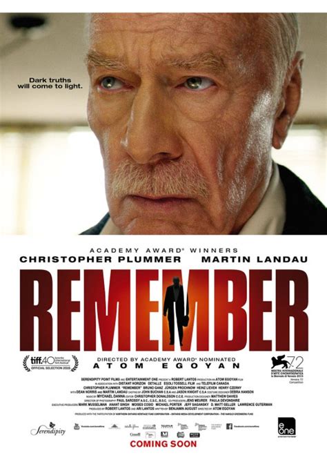 Remember Movie Poster |Teaser Trailer