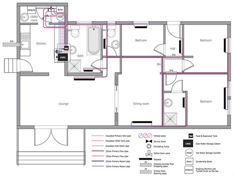 How to Create a Residential Plumbing Plan | Plumbing and Piping Plans ...