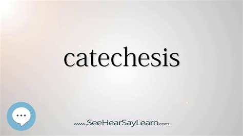 catechesis - YouTube