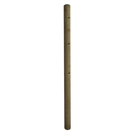 4 in. x 4 in. x 8 ft. Pressure-Treated Round Fence Line Post-73040703 ...