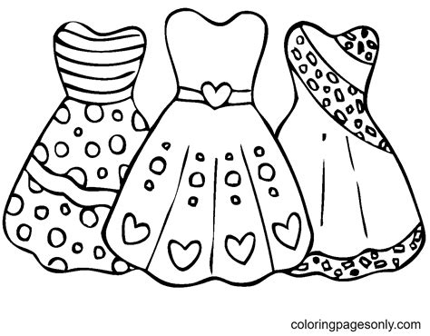 Disney Princess Dress Coloring Pages Clip Art Library | vlr.eng.br